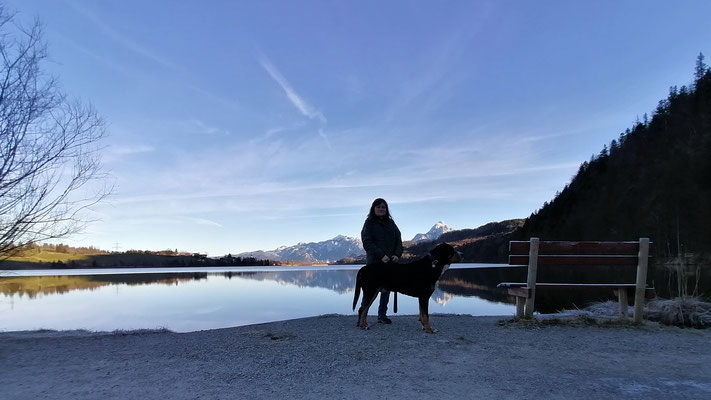 Mats mit Petra vorm Weissensee