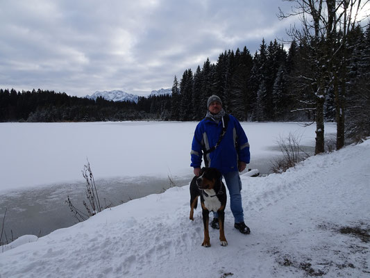 Jürgen mit Mats am Kögelweiher!!!