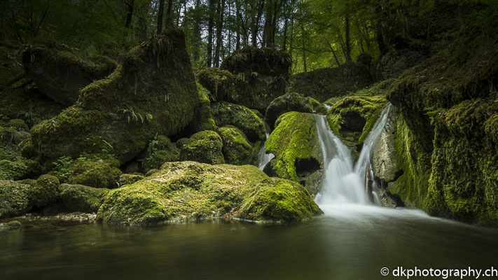 Kleiner Wasserfall, Kaltbrunnental (CH).