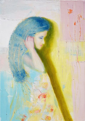 Expecting, 2011. Oil canvas