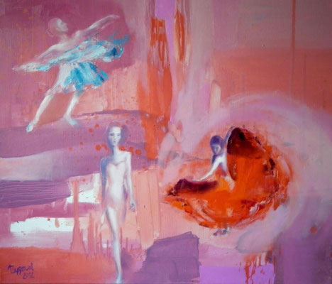 Three Ladies, 2012. Oil canvas