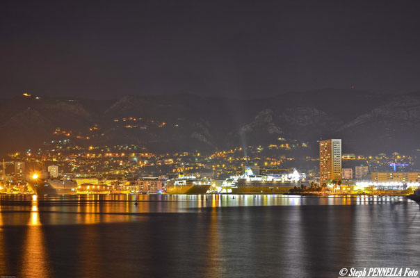 La rade de Toulon by Night, Var 