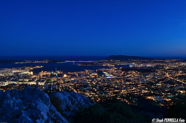 Toulon, vue du Mont Faron.