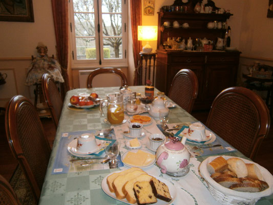 table petit déjeuner