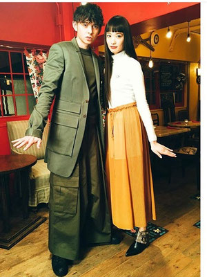 ANSWERS by fashion TV(BSフジ) ハリー杉山、萬波ユカ(2016ミラノコレクション『フェンディ』モデル）ヘアメイク高野雄一、山本有輝