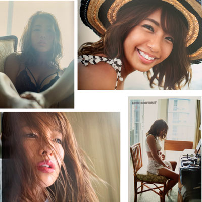 秋田書店  LOVE=CONTRAST(写真集)  橋本梨菜  ヘアメイク高野雄一
