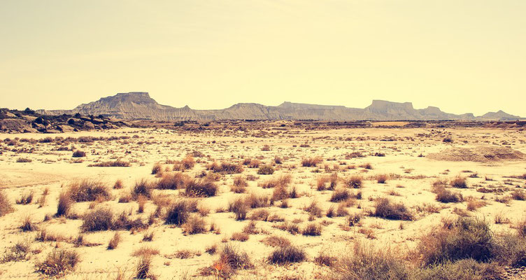 Des airs de désert américain dans le désert des Bardenas Reales