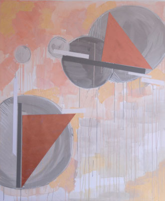 copper love - mixed media on canvas