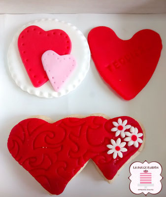 galletas decoradas especial san valentin, repostería día de los enamorados 