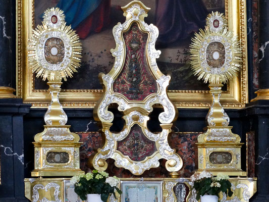 Reliquienschätze der Wallfahrtskirche