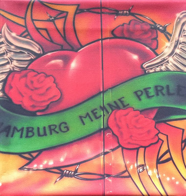 18 x 18 cm Hamburg meine Perle