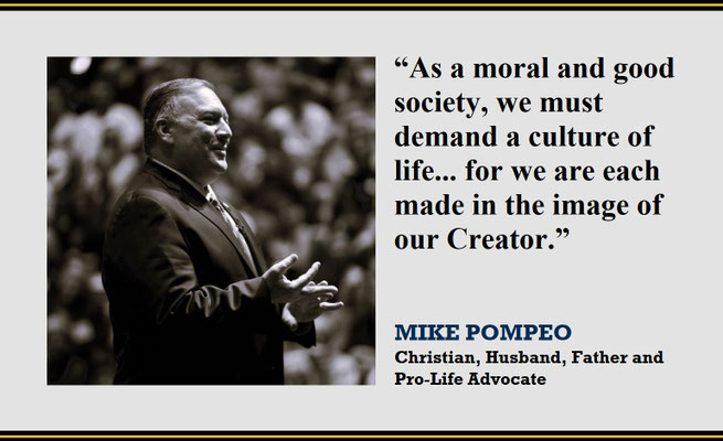 Mike Pompeo on Culture of Life Based on the Idea that We are Made in the Image of our Creator