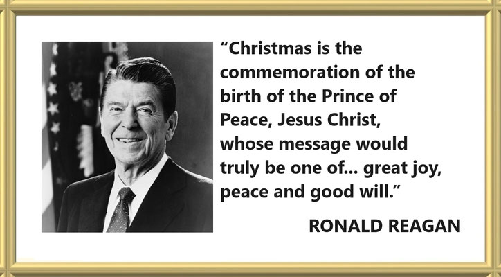 A Jesus and Christmas Quote from Ronald Reagan
