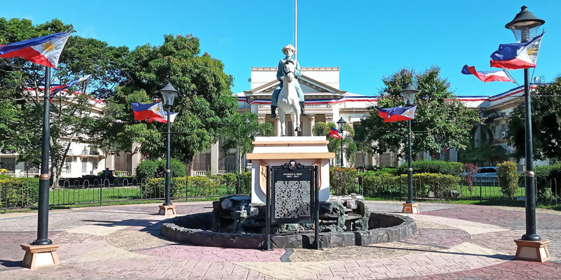 Statue of Maximo Hizon on Horse, Pampanga Capitol Ground and Building, Pampanga, Philippines