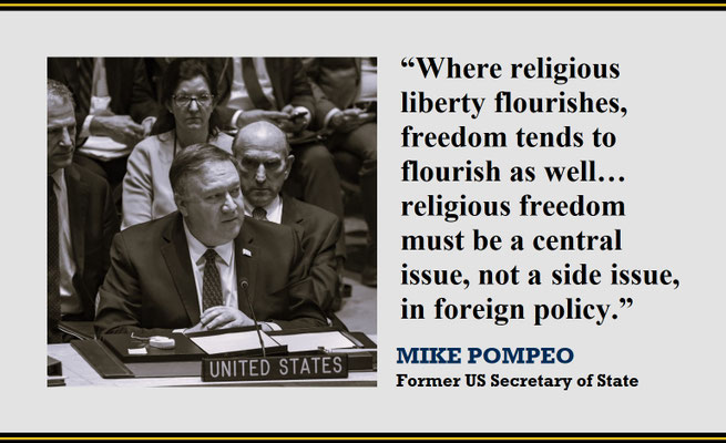 Mike Pompeo on Religious Freedom as Central Foreign Policy Issue