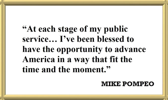 Mike Pompeo on His Public Service Commitment to America