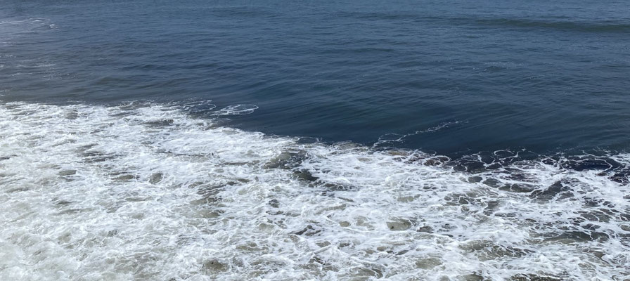 Water of the Pacific Ocean, California Coast, USA