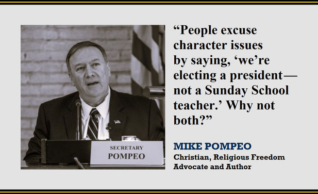 Mike Pompeo on Character as Important Qualification for the Presidency