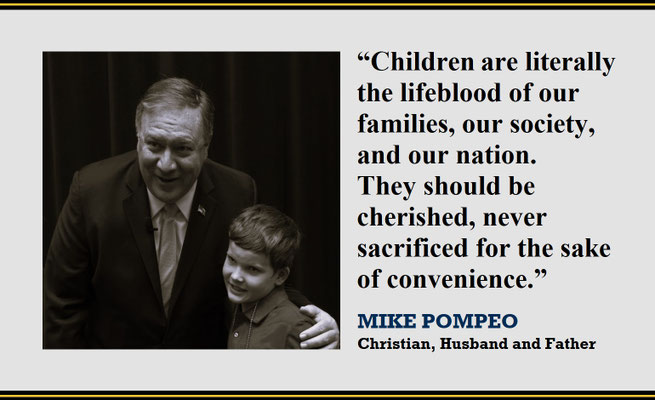 Mike Pompeo on Children as Lifeblood of Families, Society and Nation