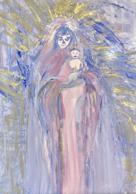 Bild 84 : Frauen und Begleiterinnen 7, Mischtechnik, 35x50, CHF 1260.00