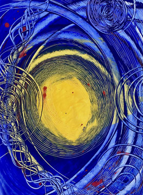 Bild 95: Universum13_Klangraum der Klarheit, Mischtechnik, 70x100