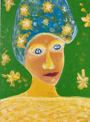 Bild 65: Frauen und Begleiterinnen 4, Mischtechnik, 25x35, CHF 480.00
