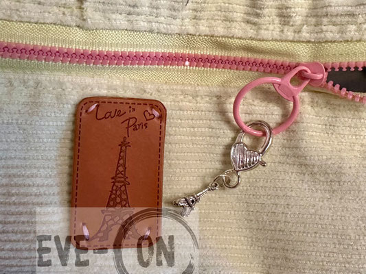 4115 hellgelb I love Paris, 30x12x8cm