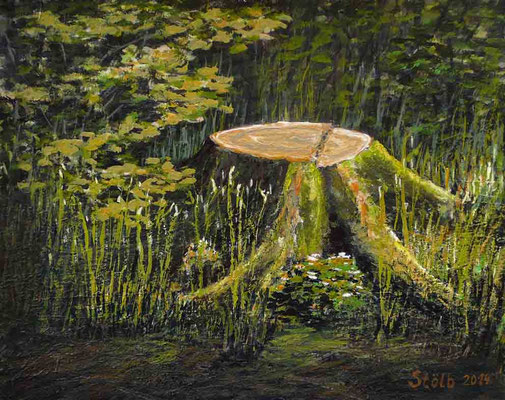 Baumstumpf, 23 x 30 cm, 170 €