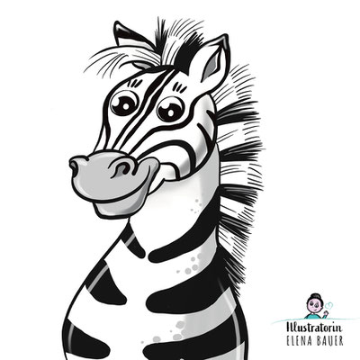 Freie Arbeit "Zebra" - Portfolio Illustratorin Elena Bauer