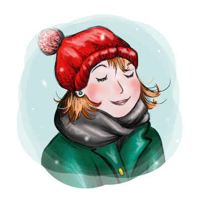 Freie Arbeit "Wintertraum" - Portfolio Illustratorin Elena Bauer