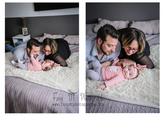 Séance photo bébé naissance maternité famille réalisée dans mon studio à Saint-André-de-l'Eure (27), proche d’Évreux et de Dreux