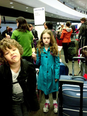 2013, The kids on their way to Canada.