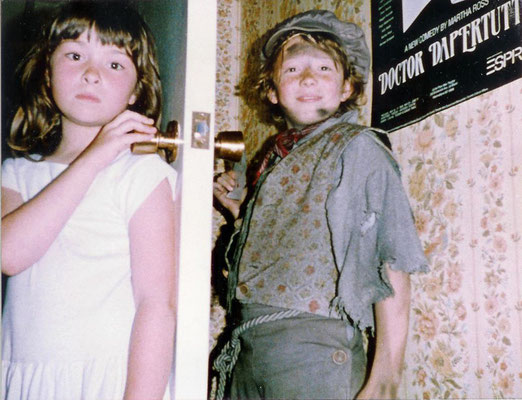1989, original Canadian cast, Vancouver // Marc Marut and Heather Brown, from his site: " Got on eachother's nerves..."