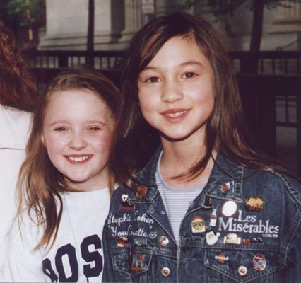 April 16, 2000, Baltimore - Maggie Martinsen and Stephanie Mieko Cohen at the stage door.