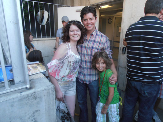 2011, Jason Forbach, Ethan Khusidman and a fan CREDIT: lady in the picture