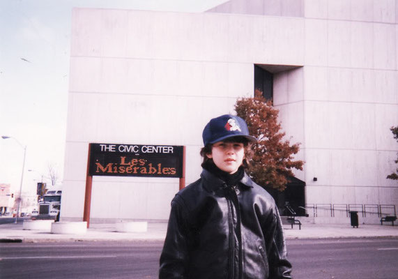 1998, Jason Mays in front of the theater.