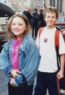 Circa 2000, St. Louis, Maggie Martinsen and Dutch Whitlock at the stage door