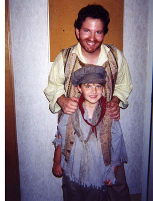 2001-2002, Eddie Brandt as Gavroche and his father Gregg as Grantaire.
