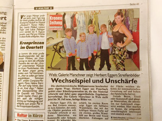 July 7, 2015 - Heute OÖ - presenting the 4 little Linz Rudis!