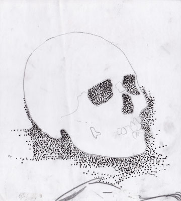 Sans titre, 2009, technique mixte sur calque, 20 x 20 cm