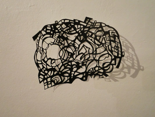 Sans titre, 2010, acrylique, papier découpé, 21 x 30 cm