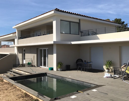 Construction d'un batiment de 2 logements aux Pennes Mirabeau avec piscine (13)