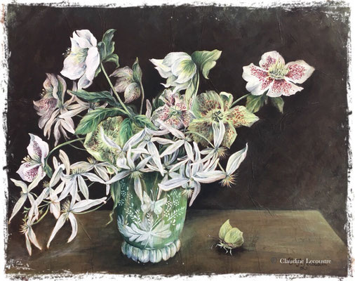 Bouquet de fin d'hiver, acrylique / acrylic 