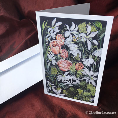 Carte de voeux Hommage à William Morris / Greeting card Tribute to William Morris