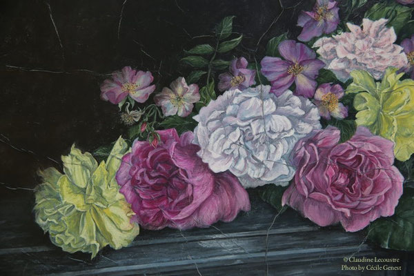Roses (détail), gouache et aquarelle / watercolor and gouache
