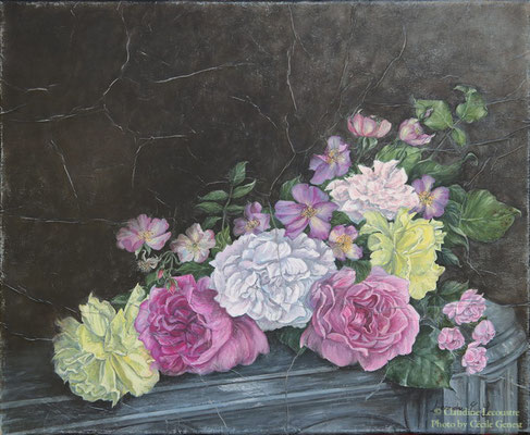 Roses, gouache et aquarelle / watercolor and gouache