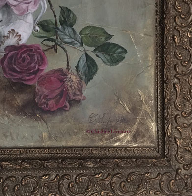 Les dernières roses, aquarelle et gouache / watercolor and gouache