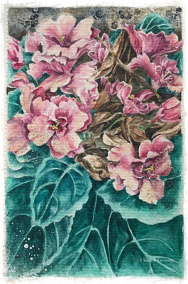 Carnet "L'étrange promenade" / Sketchbook "The strange walk", aquarelle / watercolor