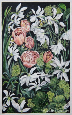 Hommage à William Morris, aquarelle / watercolor
