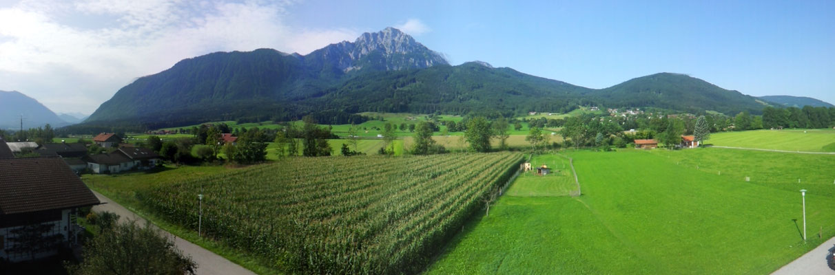 Blick zum Hochstaufen und Zwiesel